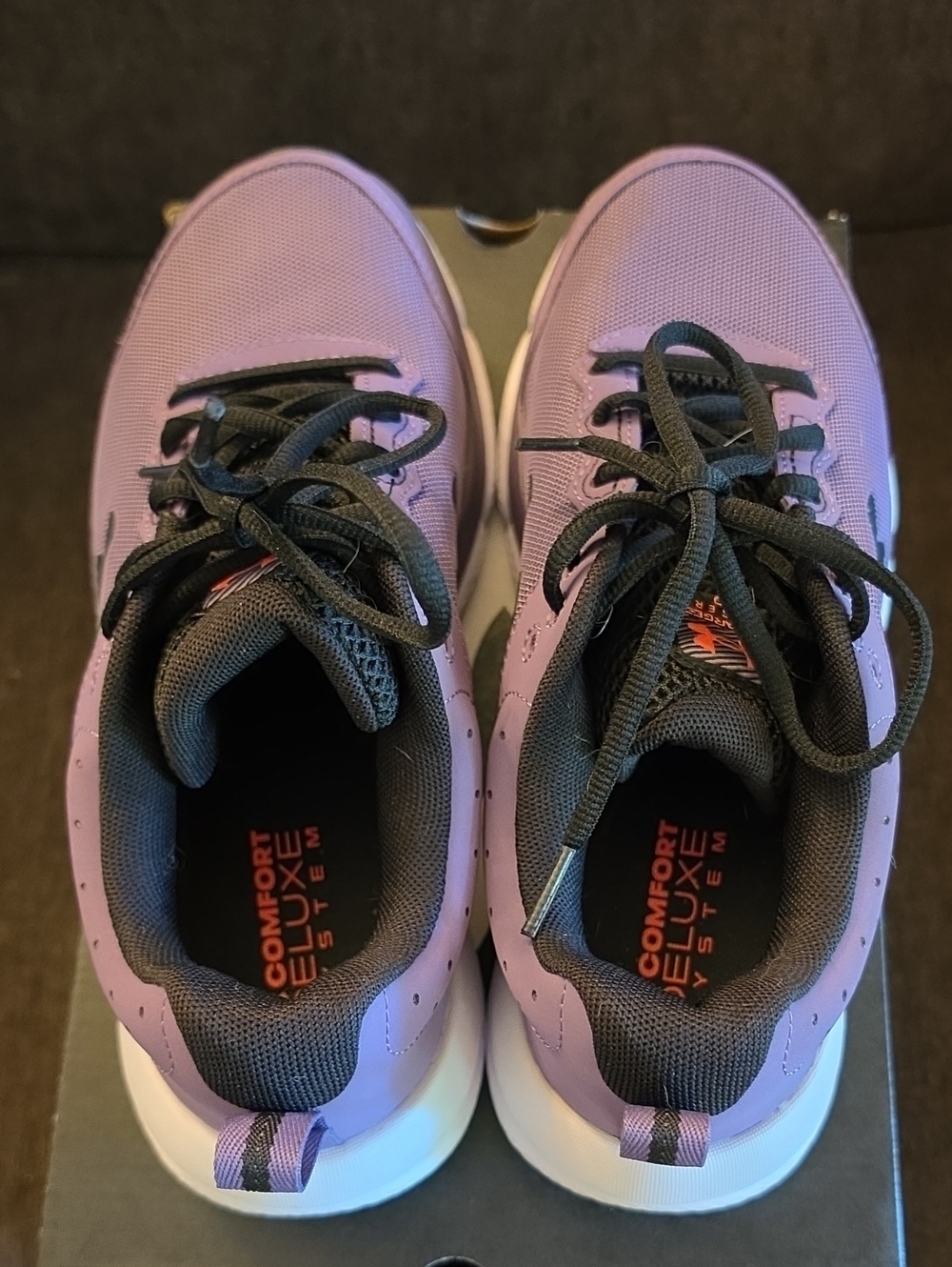 Under Armour Charged Assert 10 Purple and Black Sneakers - Picture 6 of 8